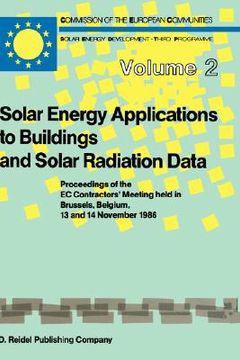 portada solar energy applications to buildings and solar radiation data (en Inglés)