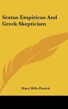 portada sextus empiricus and greek skepticism (en Inglés)