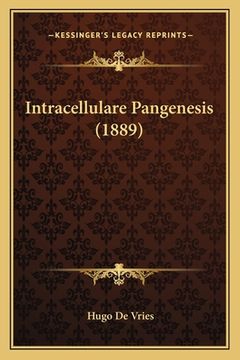portada Intracellulare Pangenesis (1889) (en Alemán)