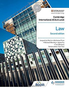 portada Cambridge International as and a Level law Second Edition (en Inglés)