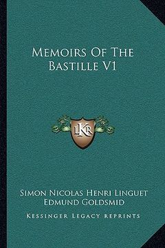 portada memoirs of the bastille v1 (in English)