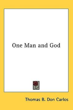 portada one man and god (in English)