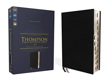 portada Niv, Thompson Chain-Reference Bible, European Bonded Leather, Black, Thumb Indexed, red Letter, Comfort Print (in English)