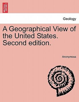 portada a geographical view of the united states. second edition.