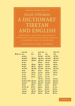 portada Essay Towards a Dictionary, Tibetan and English Paperback (Cambridge Library Collection - Perspectives From the Royal Asiatic Society) (en Inglés)