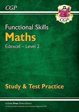 portada New Functional Skills Maths: Edexcel Level 2 - Study & Test Practice (For 2019 & Beyond) (Cgp Functional Skills) (en Inglés)
