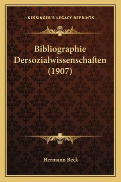 portada Bibliographie Dersozialwissenschaften (1907) (in German)