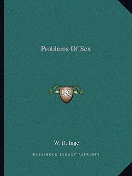 portada problems of sex (en Inglés)