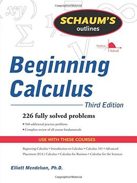 portada Schaum's Outline of Beginning Calculus, Third Edition (en Inglés)