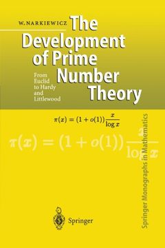 portada the development of prime number theory: from euclid to hardy and littlewood (en Inglés)