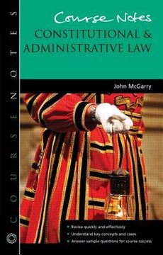 portada Course Notes: Constitutional and Administrative Law (en Inglés)