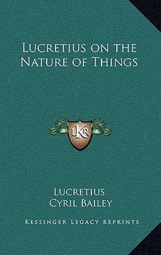 portada lucretius on the nature of things (in English)