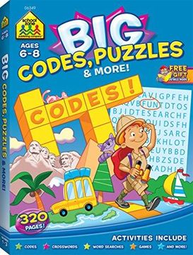 portada Big Codes, Puzzles & More: Activity Book (Big Workbook) (en Inglés)