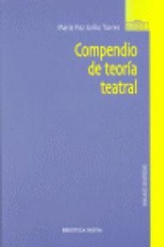 portada compendio de teoría teatral (in Spanish)