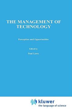 portada management of technology: perception and opportunities (en Inglés)