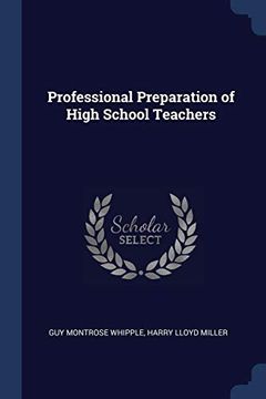 portada Professional Preparation of High School Teachers 