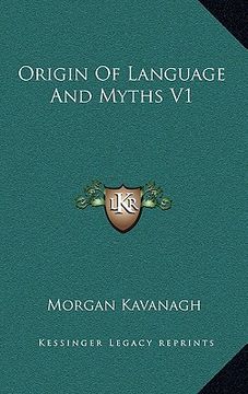 portada origin of language and myths v1