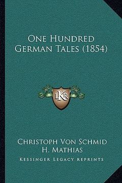 portada one hundred german tales (1854) (in English)