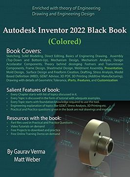 portada Autodesk Inventor 2022 Black Book (Colored) (en Inglés)