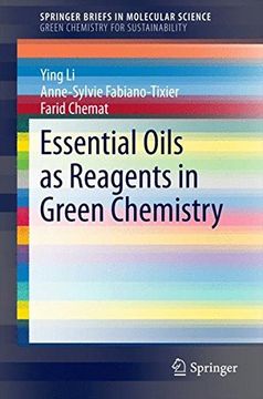 portada Essential Oils as Reagents in Green Chemistry (Springerbriefs in Molecular Science) (in English)