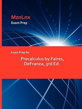 portada exam prep for precalculus by faires, defranza, 3rd ed.