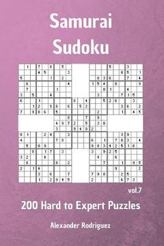 portada Samurai Sudoku Puzzles - 200 Hard to Expert vol. 7 (en Inglés)