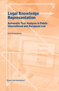 portada Legal Knowledge Representation, Automatic Text Analysis in Public (en Inglés)