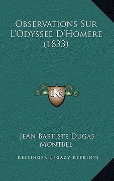 portada Observations Sur L'Odyssee D'Homere (1833) (in French)
