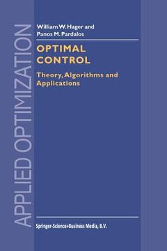 portada optimal control: theory, algorithms, and applications (en Inglés)