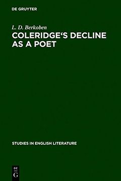 portada Coleridge's decline as a poet (Studies in English Literature)