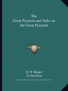 portada the great pyramid and talks on the great pyramid (en Inglés)