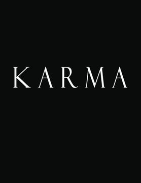 portada Karma: Black White Decorative Book to Stack Together on Coffee Tables, Bookshelves and Interior Design - Add Bookish Charm De (en Inglés)