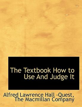 portada the textbook how to use and judge it