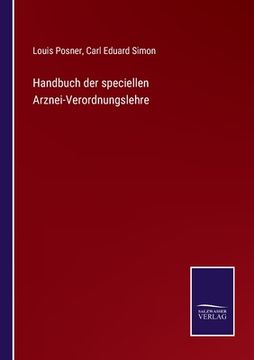portada Handbuch der speciellen Arznei-Verordnungslehre (en Alemán)
