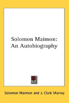 portada solomon maimon: an autobiography (in English)