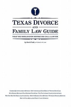 portada texas divorce and family law guide: what you should know before you call a lawyer (en Inglés)