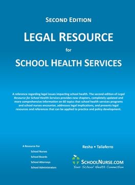 portada LEGAL RESOURCE for SCHOOL HEALTH SERVICES - Second Edition - HARD COVER
