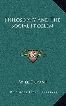 portada philosophy and the social problem (in English)
