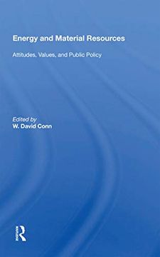 portada Energy and Material Resources: Attitudes, Values, and Public Policy (en Inglés)