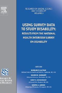 portada using survey data to study disability: results from the national health survey on disability (en Inglés)