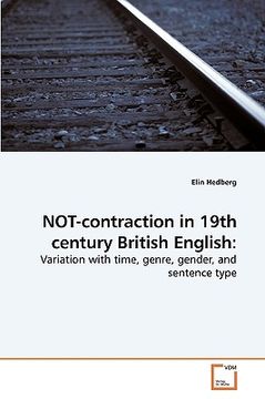 portada not-contraction in 19th century british english (en Inglés)