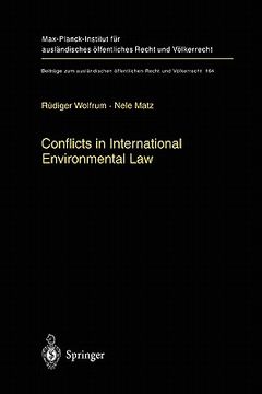 portada conflicts in international environmental law (en Inglés)