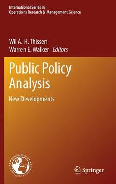 portada public policy analysis (in English)