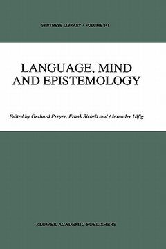 portada language, mind and epistemology: on donald davidson's philosophy (en Inglés)