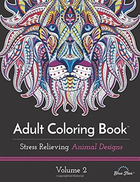 portada Adult Coloring Book: Stress Relieving Animal Designs Volume 2