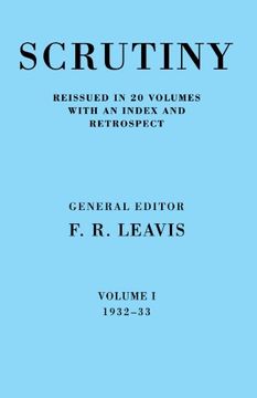 portada Scrutiny: A Quarterly Review vol 1 1932-33 (en Inglés)