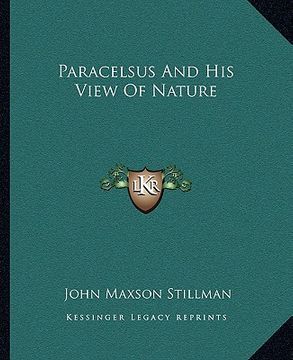 portada paracelsus and his view of nature (en Inglés)