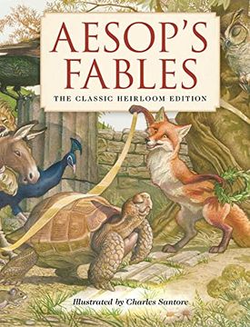 portada Aesop'S Fables Heirloom Edition: The Classic Edition Hardcover With Slipcase and Ribbon Marker (Fairy Tales, Classic Children Books, Animal Stories, Books for Young Children) (in English)