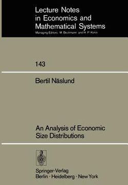portada an analysis of economic size distributions (en Inglés)