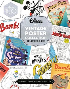 portada Disney the Vintage Poster Collection Colouring Book